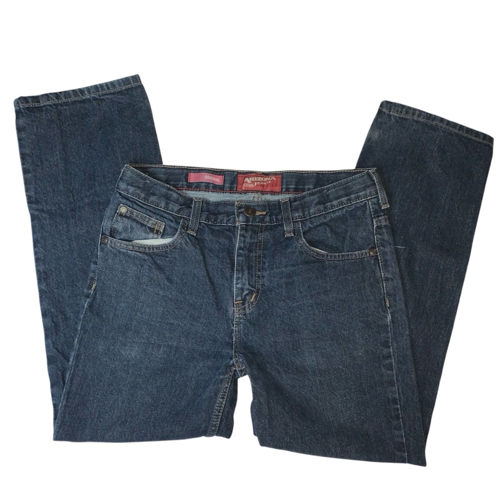 Arizona blue denim jeans boys 12 husky with built-in adjustable waist